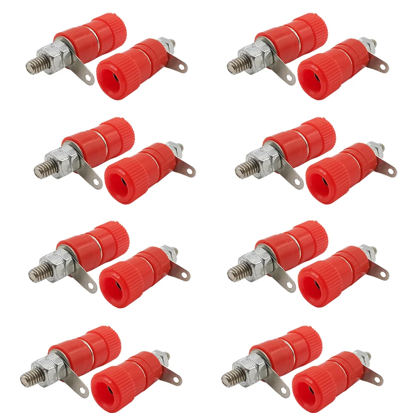 2/5/10 пара 4 мм штекер-банан гнездо соединителя клеммные колодки гайка