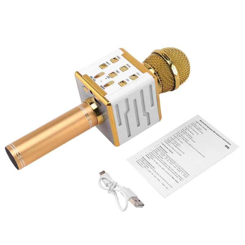 

DS868 Wireless Karaoke Microphone USB Player Bluetooth Mic Speaker Perfect Sound Quality for Phone/Tablet/PC