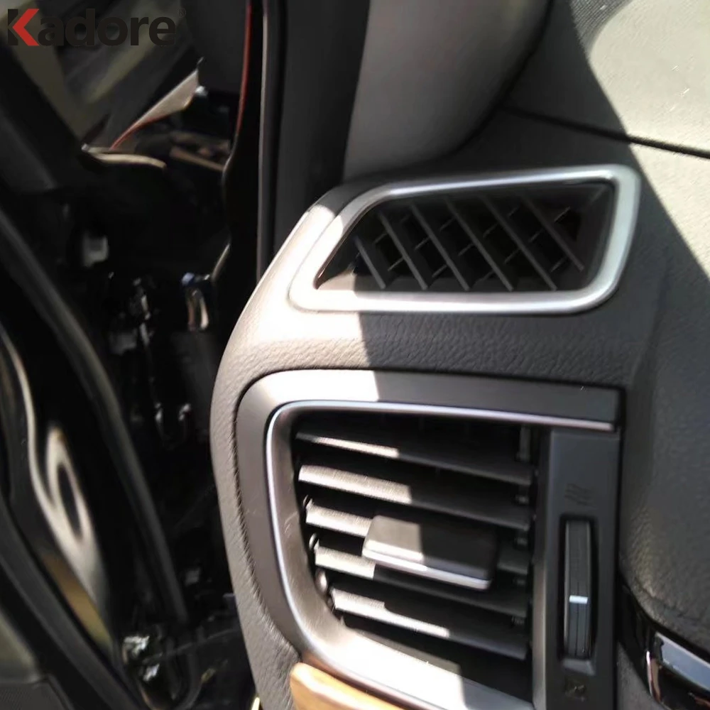 Для Honda CRV CR V 2017 2018 2019 ABS Carbon Fiber Air Conditonnal Vent Cover Trim AC Выходная Панель рамка