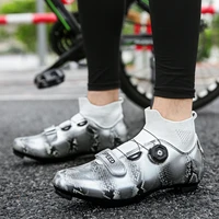 ultralight hot sale cycling shoes mens professional racing speed sneaker mtb flat road bike shoes self locking spd cleat shoes