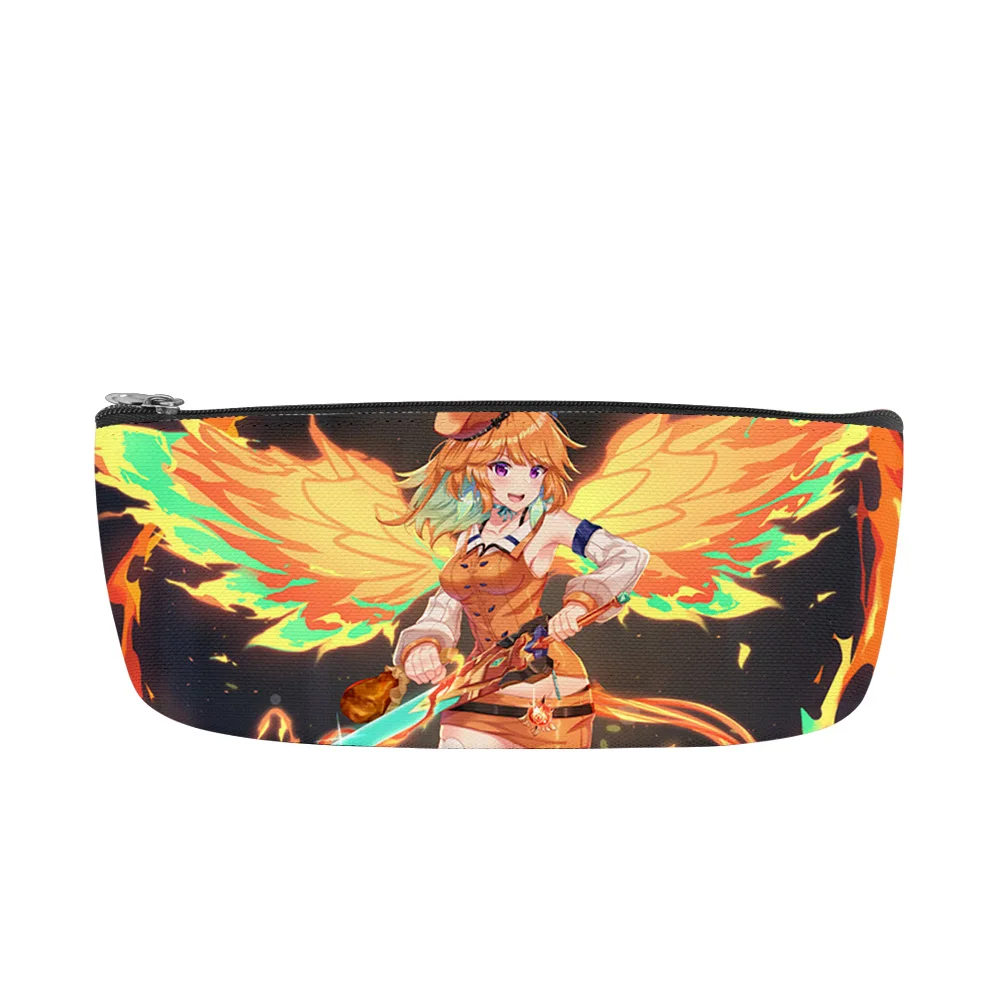 

New Hololive Takanashi Kiara Merch Oxford Cosmetic bag, multi-purpose Cosmetic bag, Travel Toilet bag, Pen Coin Bag With Zipper