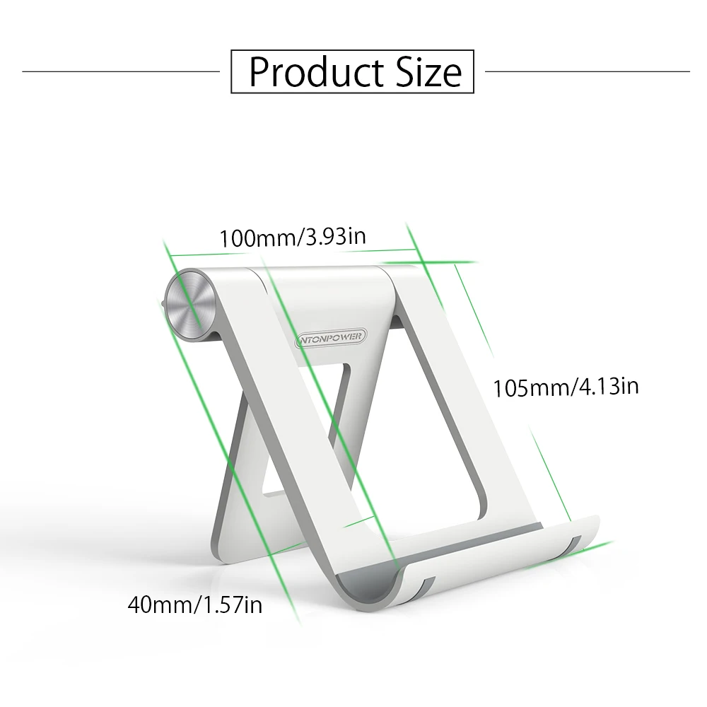 NTONPOWER подставка для телефона, держатель для iPhone 8X7, подставка для планшета, регулируемая на 360 градусов, держатель для мобильного телефона, складной настольный держатель для телефона