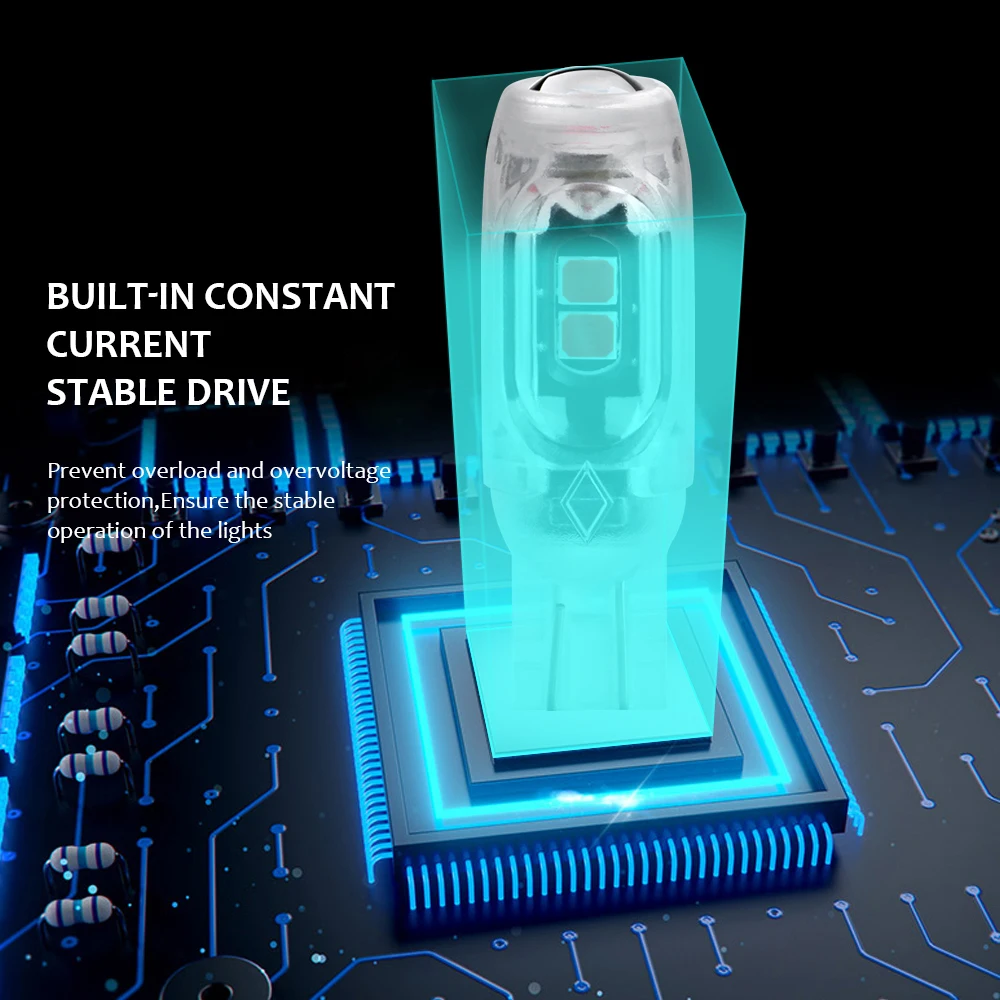 Комплект из 2 предметов с can-bus W5W T10 светодиодный лампы 2835 5SMD 12V 6500K белый 194 168 салона