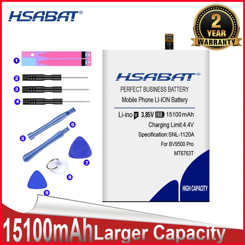 Аккумулятор HSABAT 0 Cycle 15100 мАч BV9500 для Blackview Pro MT6763T 536380 высококачественный мобильный