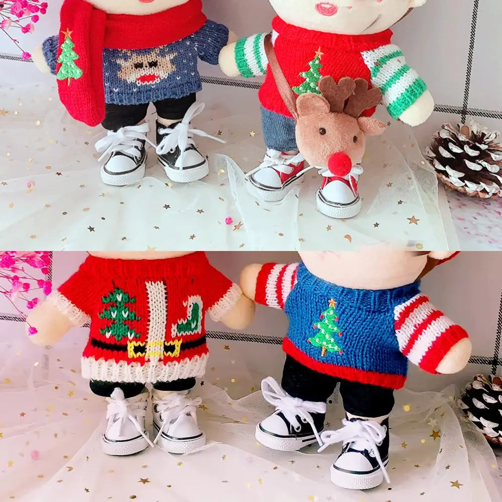 

Doll Clothes for 20cm Korea Kpop Dolls Plush Doll's Clothing Sweater Stuffed Toy Dolls Outfit for Idol Dolls Accessories