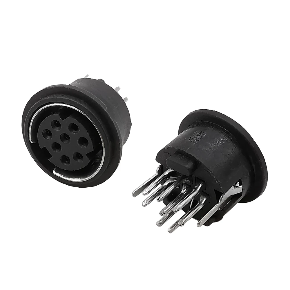10 шт./лот Mini DIN гнездовой разъем 8 Pin коннектор PS2 Circular Micro Jack терминал PCB шасси Аудио
