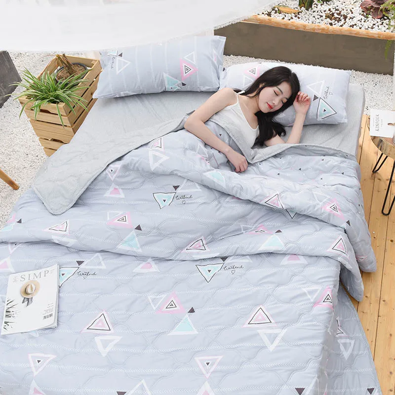 Летнее стеганое одеяло для кровати покрывало двойной размера King Size студентов