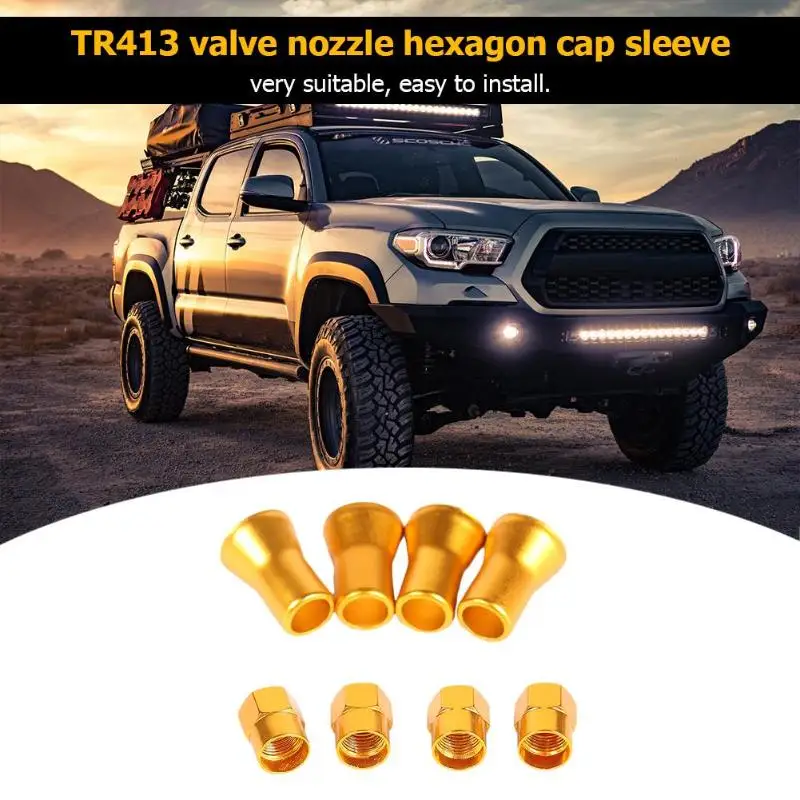 4 шт./компл. TR413 алюминиевые рукава для колесного клапана уникальные модные