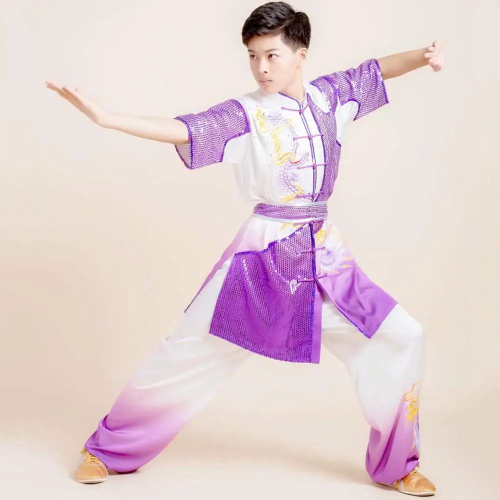 Wushu taichi одежда тайцзи changquan Униформа боевых искусств соревнование вышитая kungfu