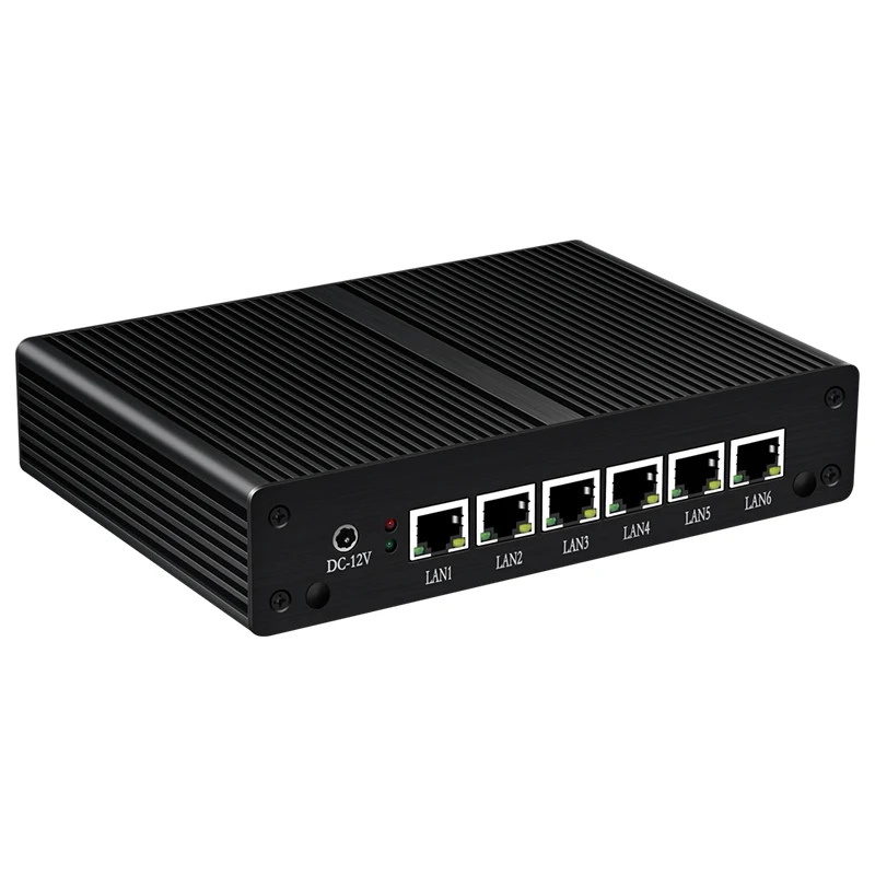 6 * LAN 1000 Мбит/с мини-ПК без вентилятора Core i3 4010U 5010U маршрутизатор брандмауэра Windows 10