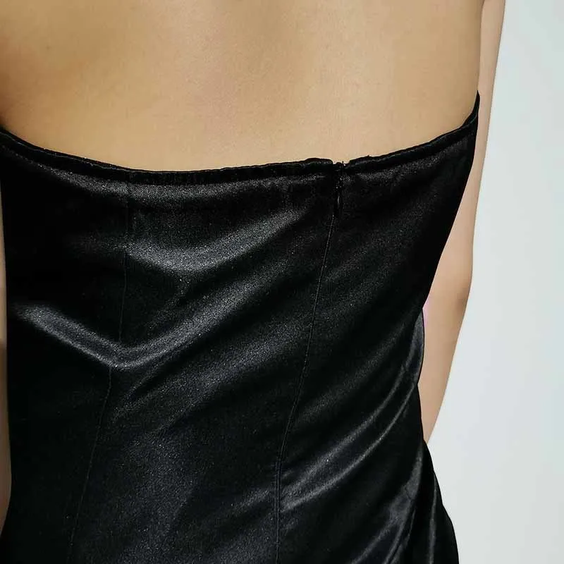 

XIZIHUPAN Sexy Hit Color Shirt For Women Off Shoulder Slash Neck Sleeveless Patchwork Zipper Blouses Females Fashion 2021 Summer