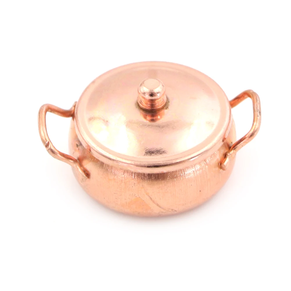 Мини-горшок для кукольного домика котёл сковородка с крышкой чайник кукольный