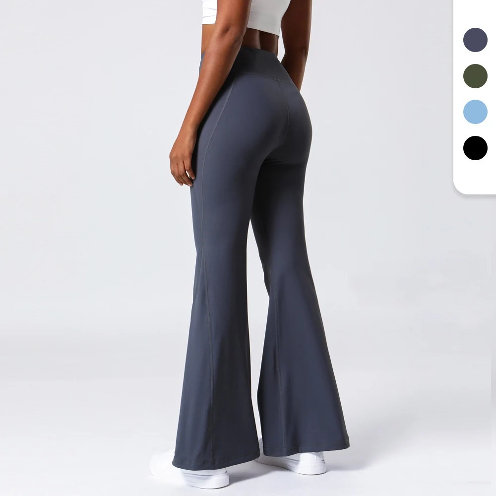 

New High Waist Yoga Pants Women Flared Trousers Hip-Lifting Yoga Leggings Women Fitness Sports Leisure Trousers Gym Clothing