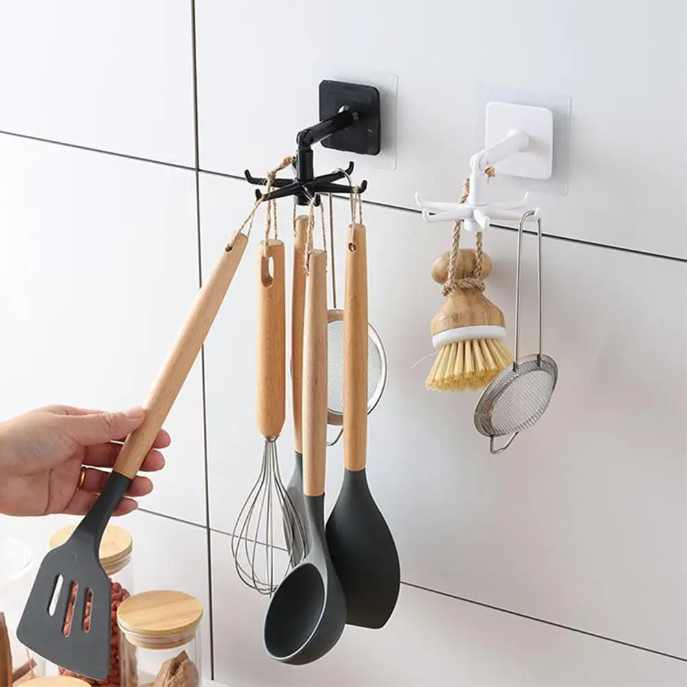 

Kitchen 360 Degree Rotate Storage Rack Cupboard Shelf Organizer Clothes Wardrobe Hook Hanger Holder Hanging Home And Kitchen