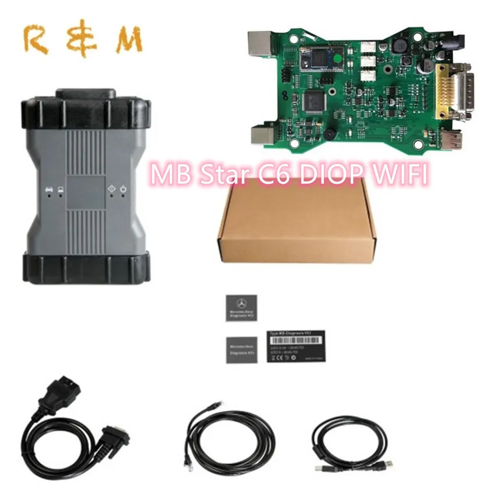 MB Star C6 wifi DIOP x Вход диагностический c6 VCI SD Подключение звезда Диагностика