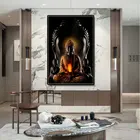 Татхагата Будда печать плаката статуя Будды Холст Картина буддизм настенные художественные принты религиозные плакаты картины для гостиной