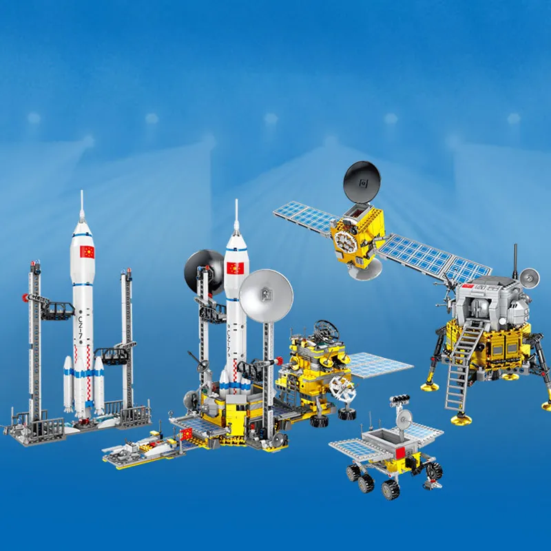 250 + шт. Строительный блок спутник Китай космический самодельный ракетный