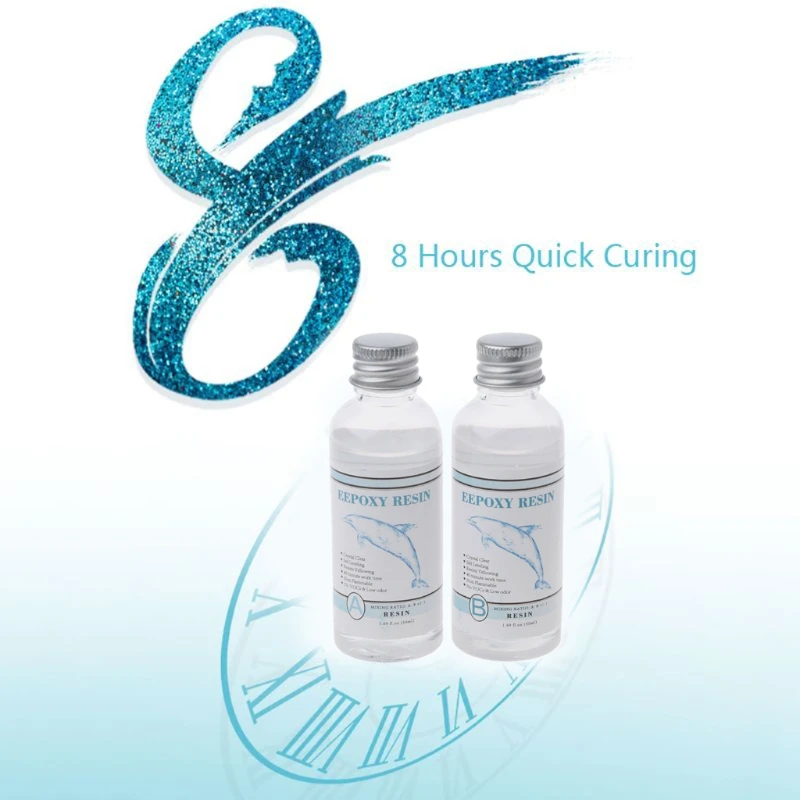 

Смола прозрачная кристаллическая быстроотверждаемая, 3 унции, 1:1