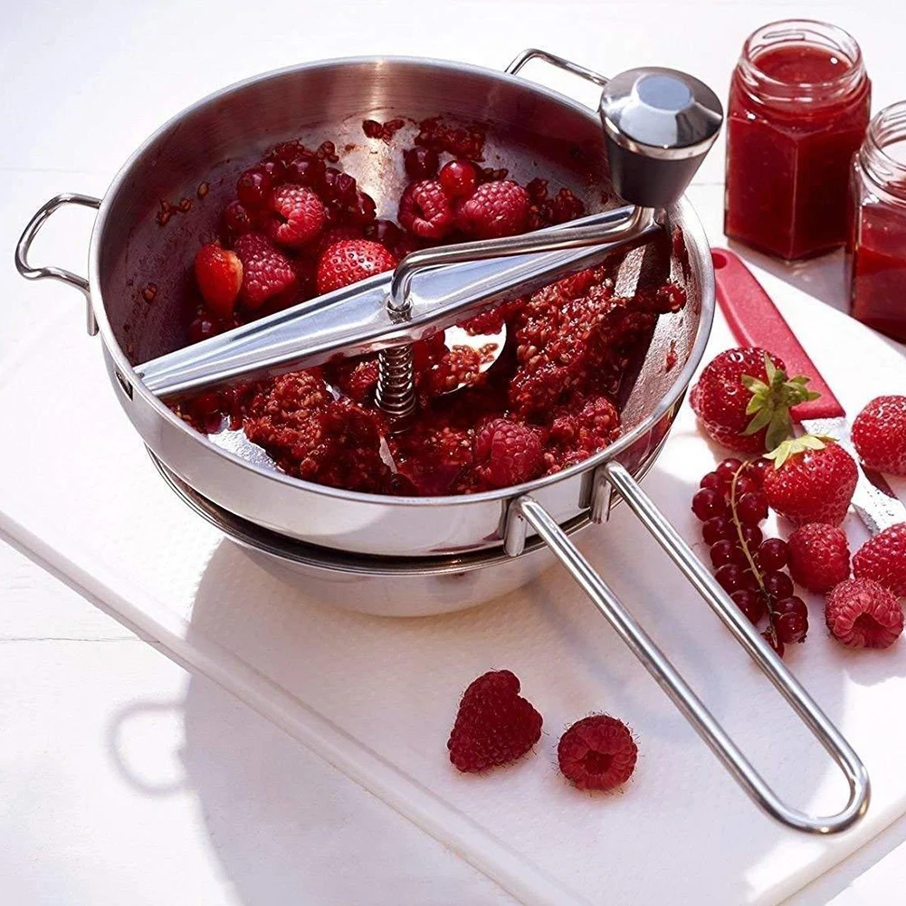 Ручной Нержавеющая сталь 33x20 см фрукты Варенье овощ Картофель помидор смеситель