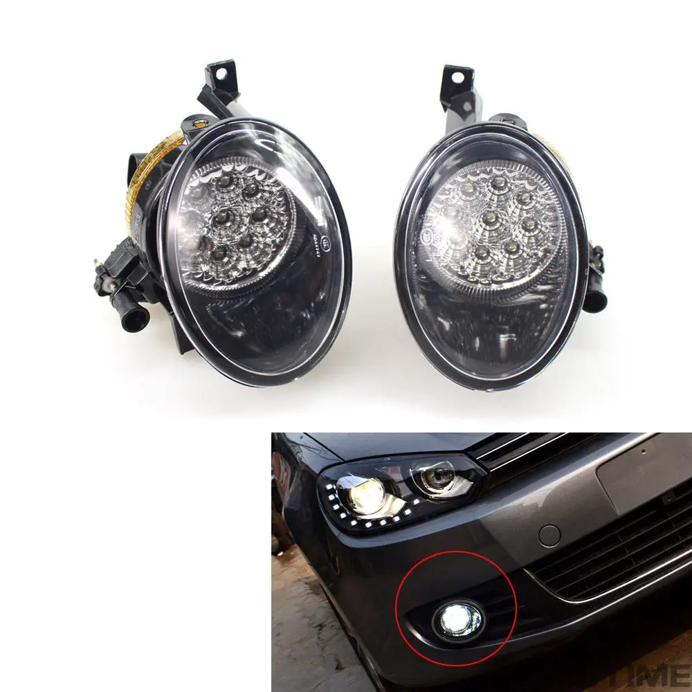 Гольф MK6 спереди ниже чистке светодиодный туман светильник лампы правой + левый