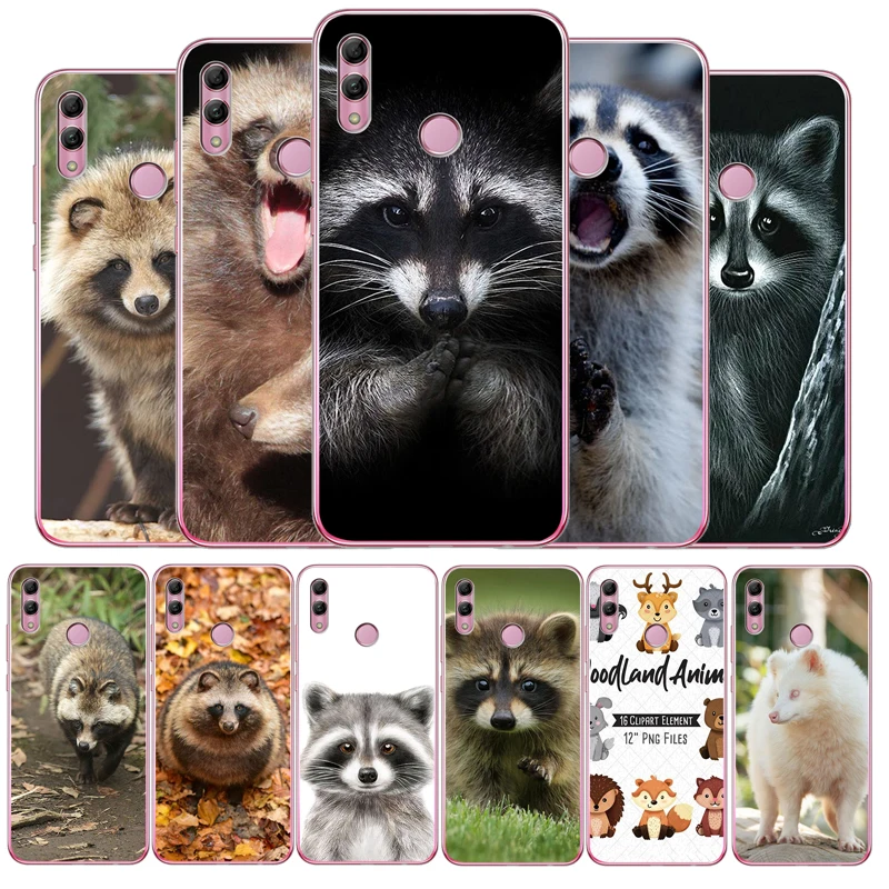Мягкие силиконовые чехлы из ТПУ с рисунком животных енота лисы чехол для