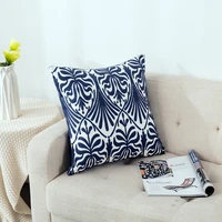 45x45cm cotton linen pillow case towel embroidery pillowcase decorative bed pillow cover home decor classical sofa cushion cover