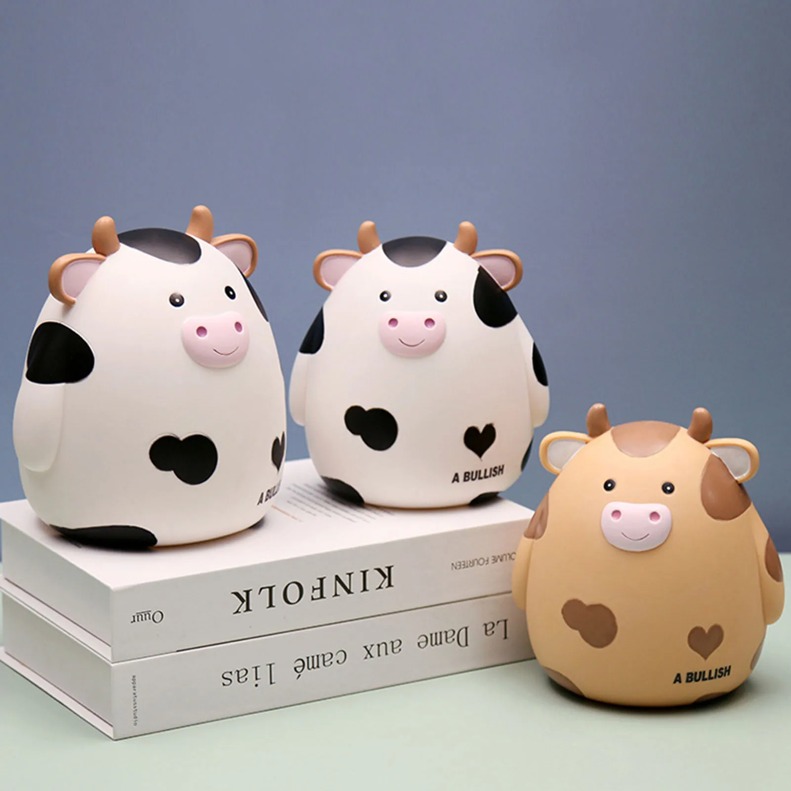 

Piggy Bank Cute Cow Shatterproof Desktop Money Saving Pot Delicate Kids Gift Home Decor Coins Storage Box