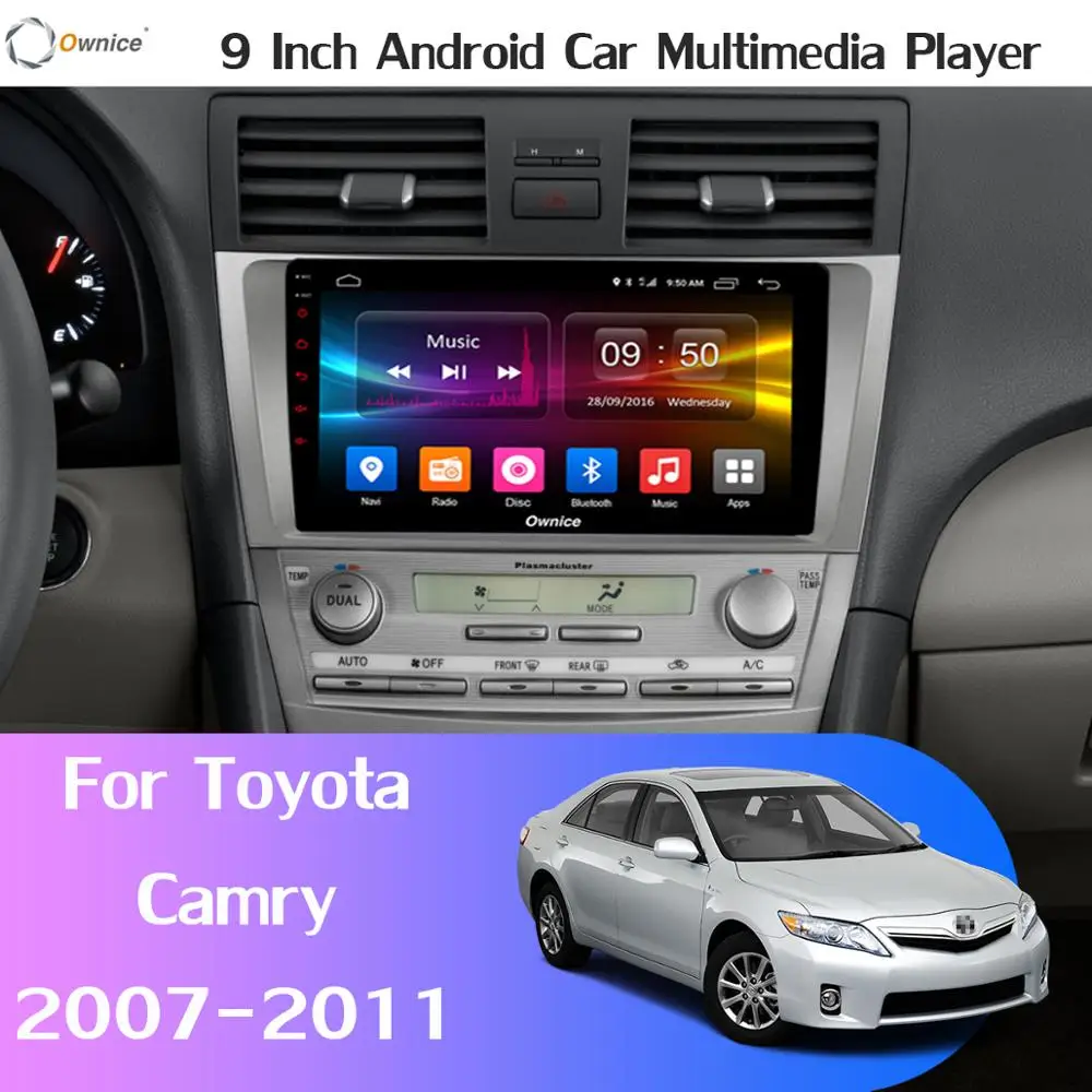 360 ° 4 × камера Android 9 0 8 ядер 4G + 64G Автомобильный DVD Мультимедиа GPS для Toyota Camry 2007-2011 2013