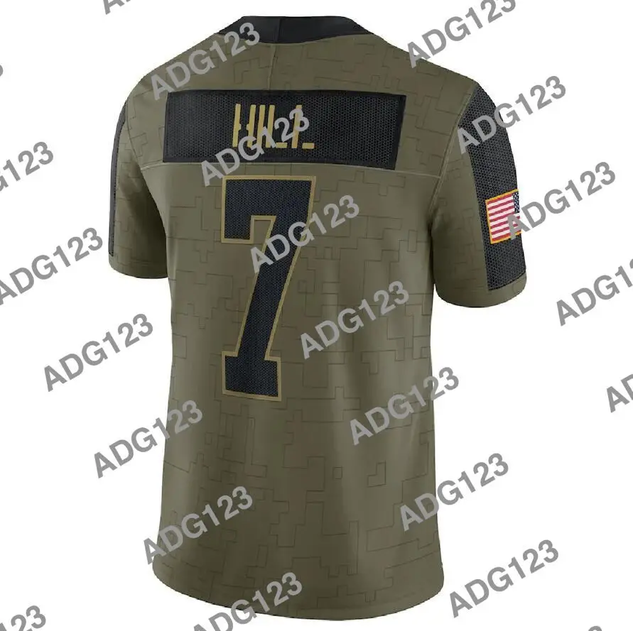 

embroidery New Orleans Men Taysom Hill 2021 Salute To Service Limited Jersey
