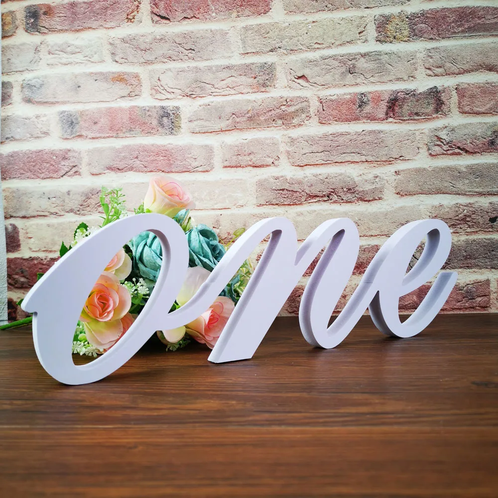 Декор для дня рождения один номер белый украшение детского стола | Дом и сад