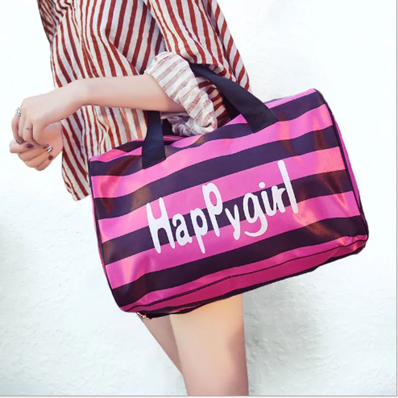 

Fashion women's travel bag large capacity folding sports fitness multi-function shoulder bag waterproof casual duffle bag