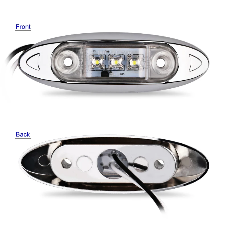 

Accessories Side Marker Lights Replacement Parts 10pcs Kit Set LED Clearance Trailer White Lamps Bulbs Waterproof