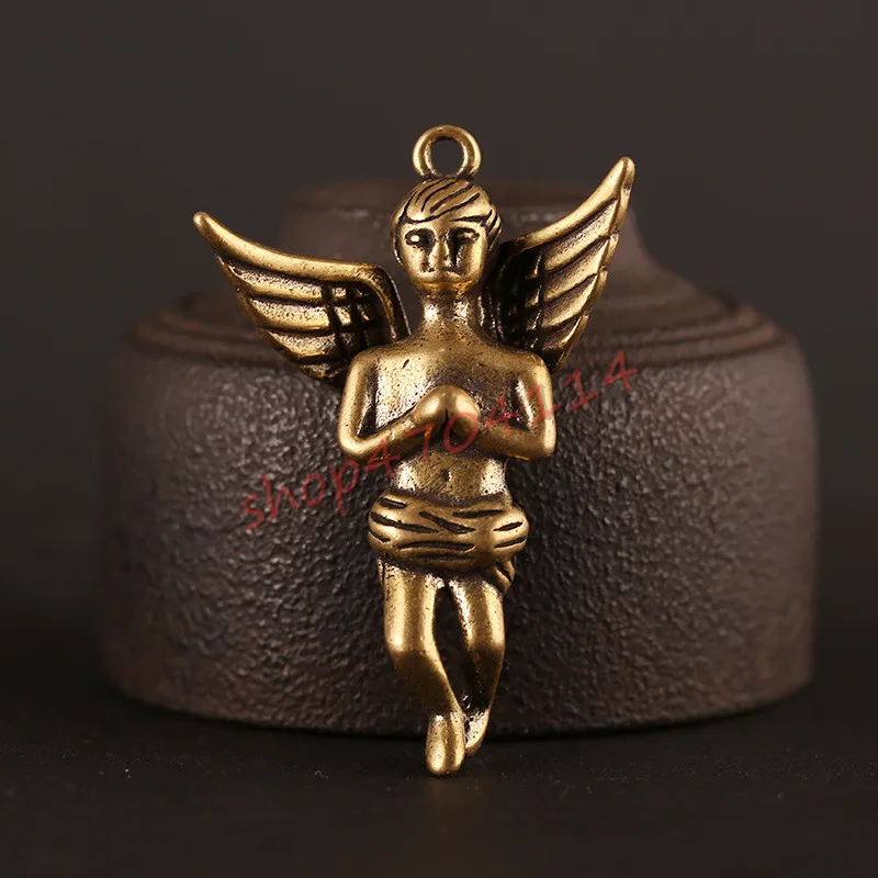 Творческая Чистая латунь ангел благословения кулон/брелок кулон изысканные