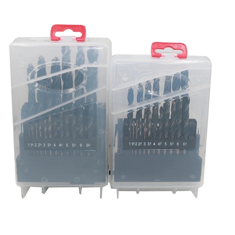 

Hss 6542 Black Trough Straight Shank Twist Drill 13 Pcs Set Drill Bit Stainless Steel Mold Steel Copper Aluminum Drill