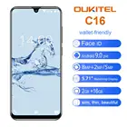 Смартфон OUKITEL C16, 5,71 дюйма, HD 19:9, экран в виде капли, Android 9,0, отпечаток пальца, мобильный телефон MT6580P, 2 Гб ram, 16 ГБ rom, 2600 мАч, разблокировка