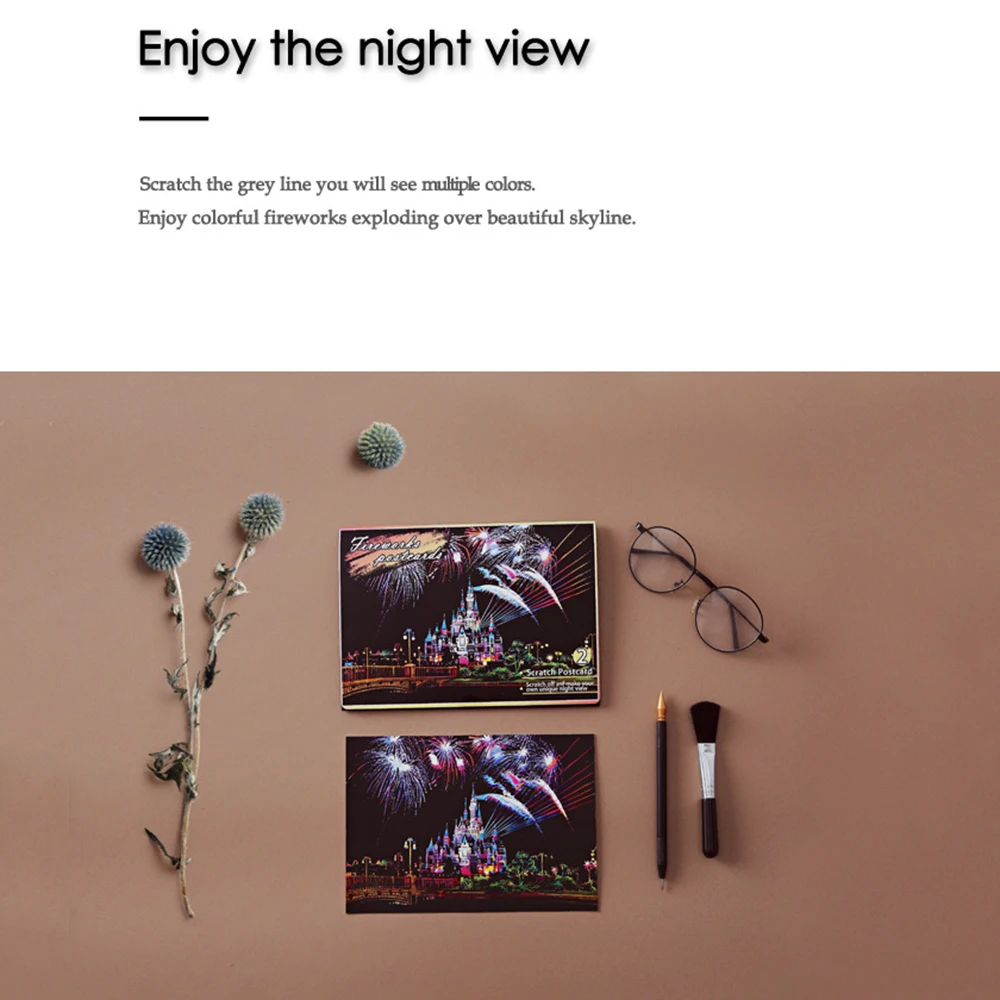 4 шт. волшебная цветная доска для рисования бумага выскабливания Детская