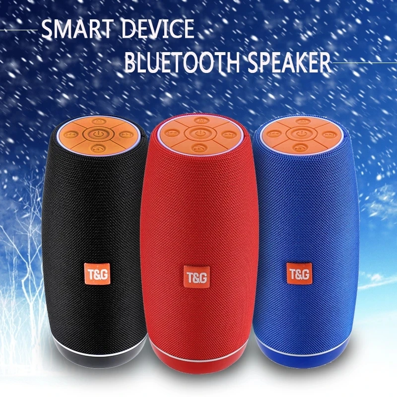 TG108 кнопочный динамик Bluetooth 4 2 открытый бас водонепроницаемый TF карта FM аудио