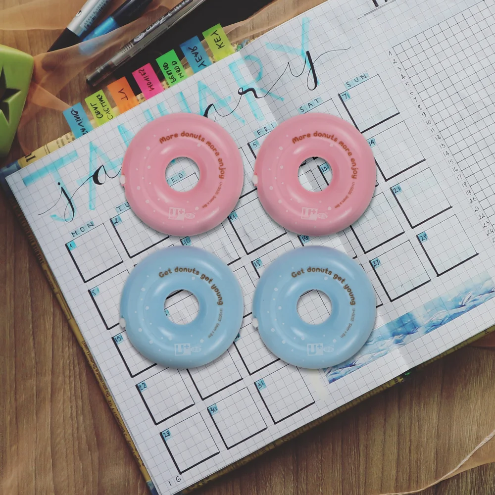 

4Pcs Correction Tapes Students Study Tools Adhesive Tapes (Random Color)