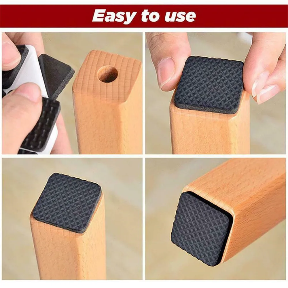 2-48PCS Self Adhesive Furniture Leg Feet Rug Felt Pads Anti Slip Mat Table Legs Floor Protector Mats For Chair | Обустройство дома