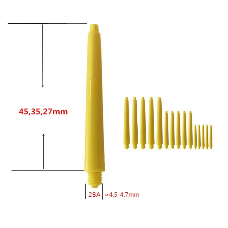 

Dart Accessory 50pcs Nylon Dart Shafts Replacement and 50pcs O Rings Hold the Flight Random Color Drop Shipping