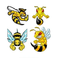 beautiful bee car sticker decorative windshield bumper motorcycle accessories to cover scratches sunscreen waterproof pvc