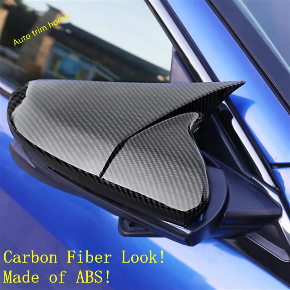 

Lapetus Door Side Wing Rearview Mirror Case Cover Trim Fit For Honda Civic 2016 - 2019 Black Carbon Fiber ABS Auto Accessories