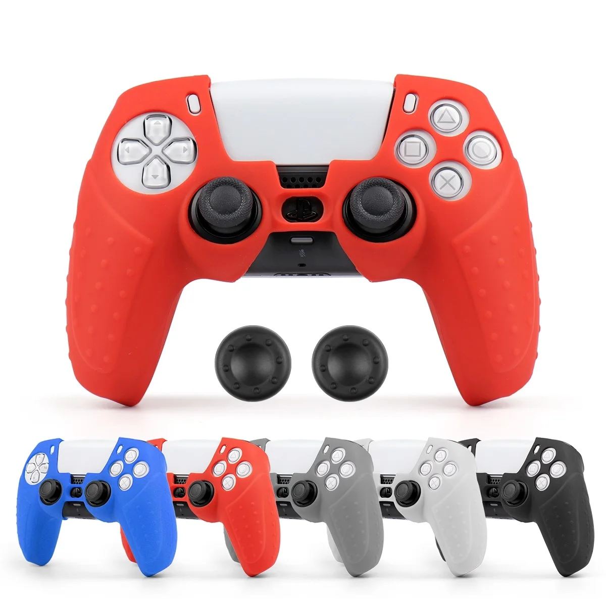 

Silicone Case For PS5 Gamepad Protective Cover Anti-slip Housing For SONY Playstation 5 Controller Shell Protection Shell