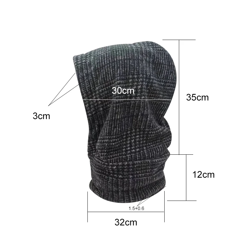 Камуфляжная флисовая зимняя шапка капюшон лыжная велосипедная Ветрозащитная