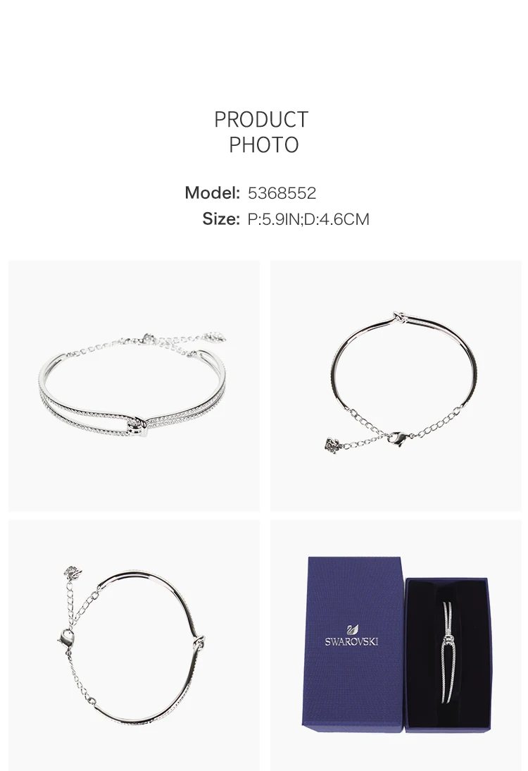 Подлинный и абсолютно браслет Swarovski Duo Evil Eye