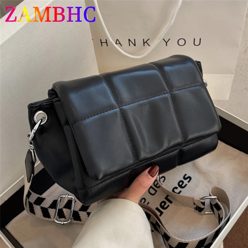 

Luxury Women's Square Bag PU Leather Crossbody Bags for Women 2022 Spring Fashion Shoulder Strap Purses and Handbags Ladies Sac