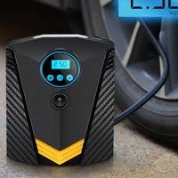 portable car tyre inflator led digital lighting tire inflatable pump dc 12v air compressor fo wheel bicycle tires