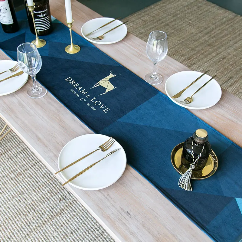 

table runner european-style neoclassical chemin de table satin velvet bronzing satin table runner wedding table