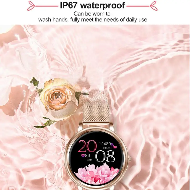 

2021 женский спортивный браслет, умные часы, женские умные часы, умный браслет, Android IOS, водонепроницаемый фитнес-трекер, умные часы, ремешок