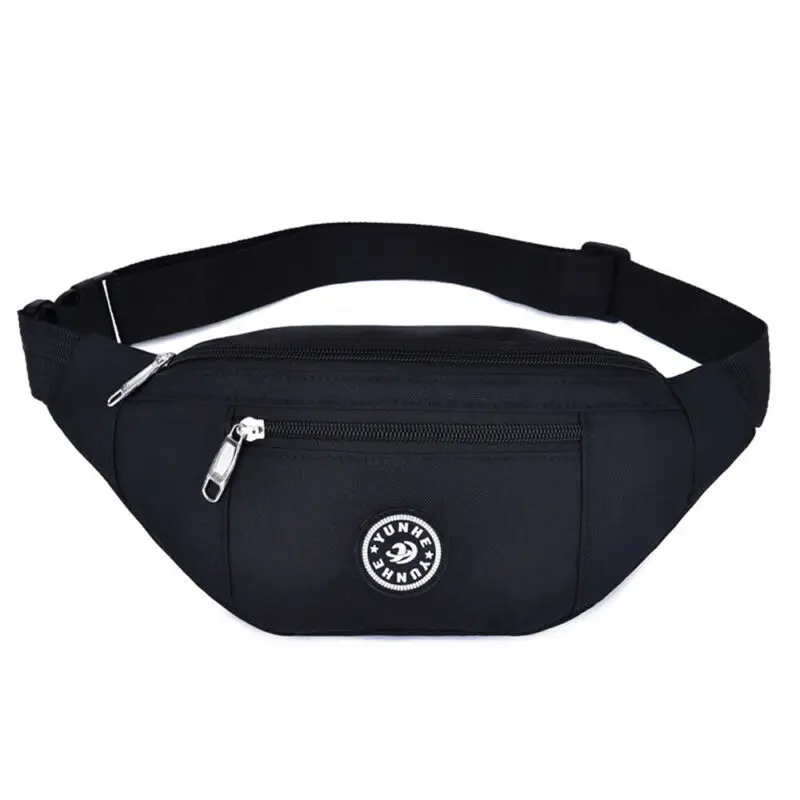 Unisex Men Women's Waist Pack Chest Bag Solid Zipper Oxford Large Capacity For Sports Travel Hanging Out | Багаж и сумки